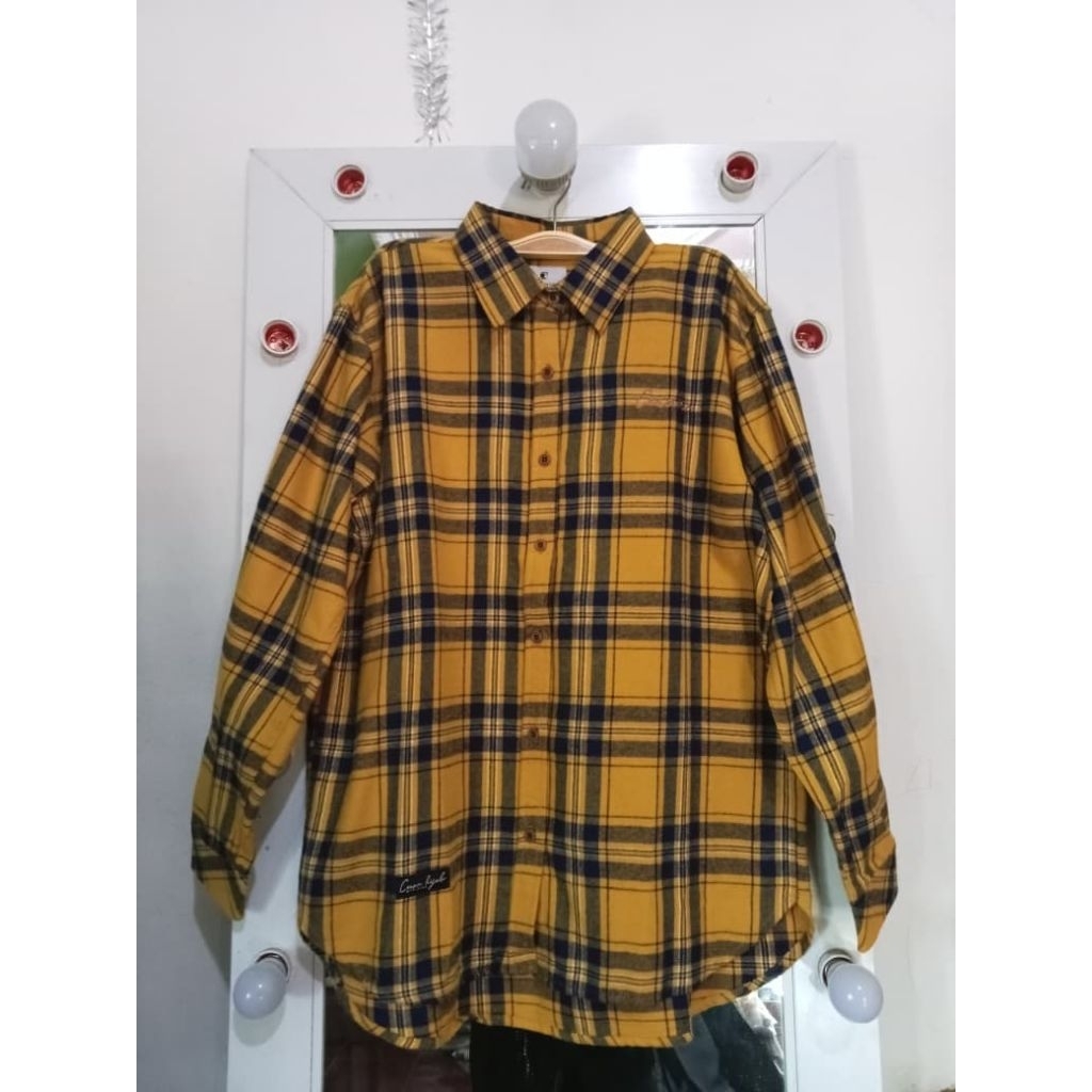 ATASAN KEMEJA LUNA KOTAK FLANEL CESANHIJAB CESAN HIJAB