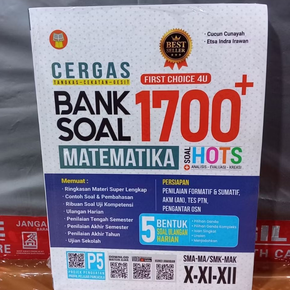 BUKU CERGAS 1700 MATEMATIKA UNTUK SMA MA SMK MAK KELAS X XI XII PENERBIT YRAMA WIDYA