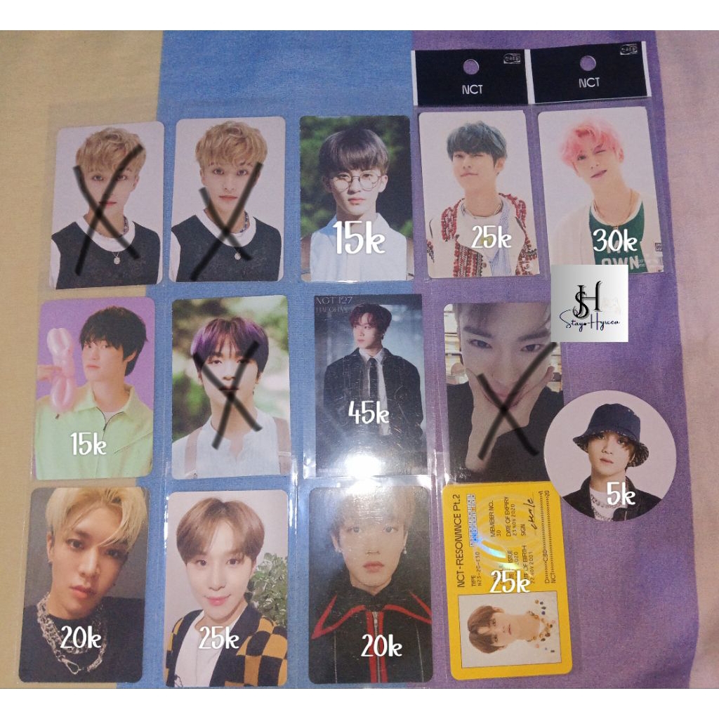 photocard pc NCT DREAM 127 love holic haechan chenle cashbee doyoung jaehyun yuta jungwoo reload neo