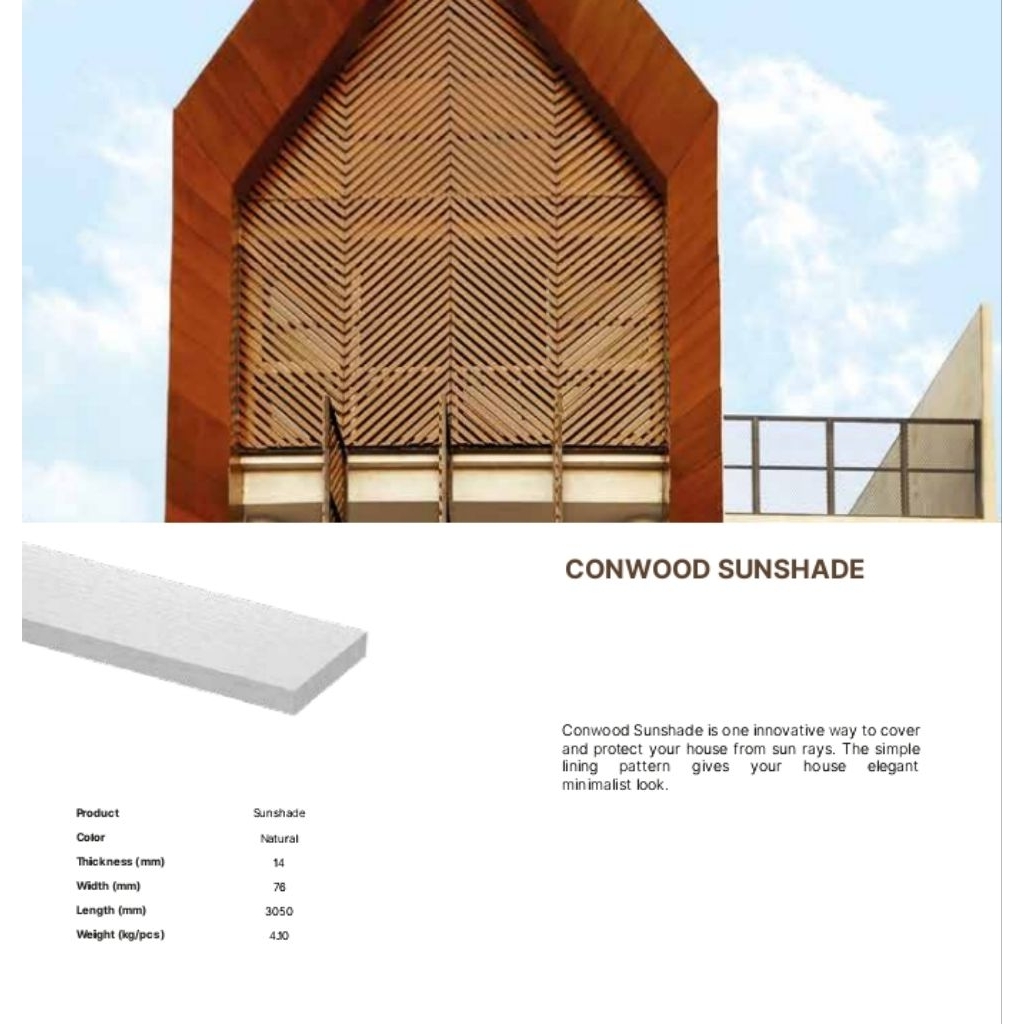 Conwood Sunshade 3" 7,5 cm