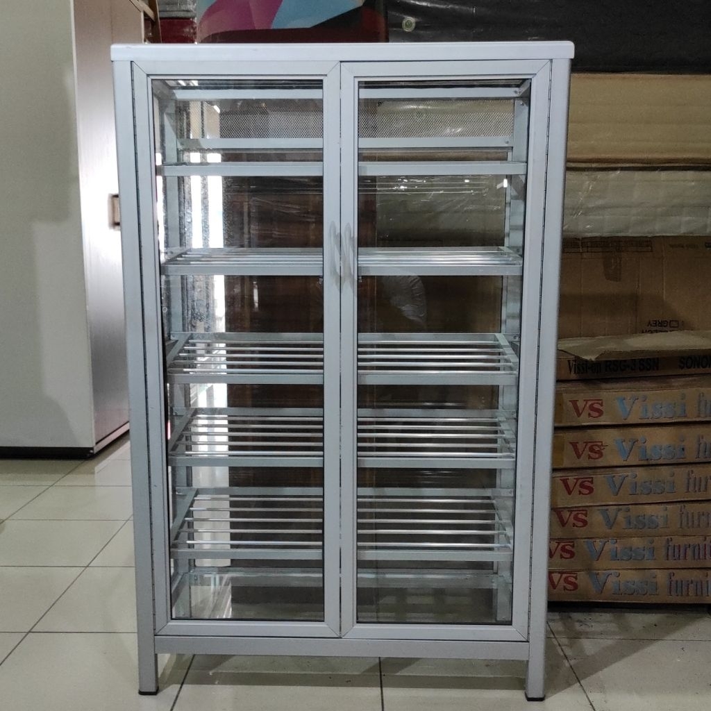 Lemari sepatu aluminium/rak sepatu aluminium/shoes rack/almari sepatu aluminium.