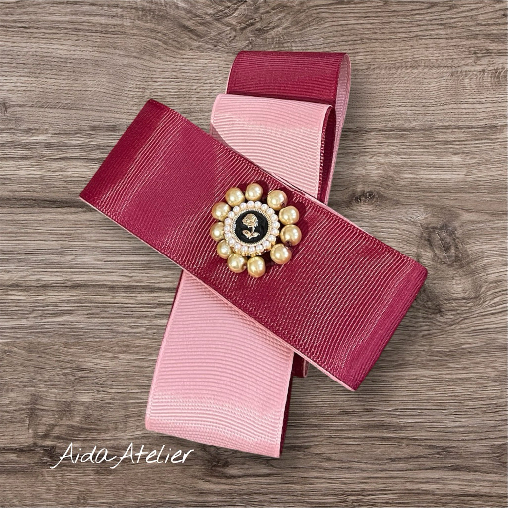 Korea Ribbon Brooch, bross pita