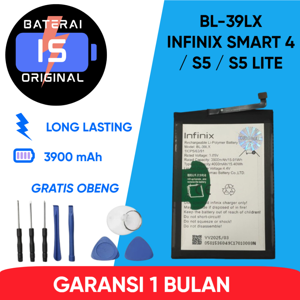 BATERAI BL-39LX INFINIX SMART 4 / S5 / S5 LITE