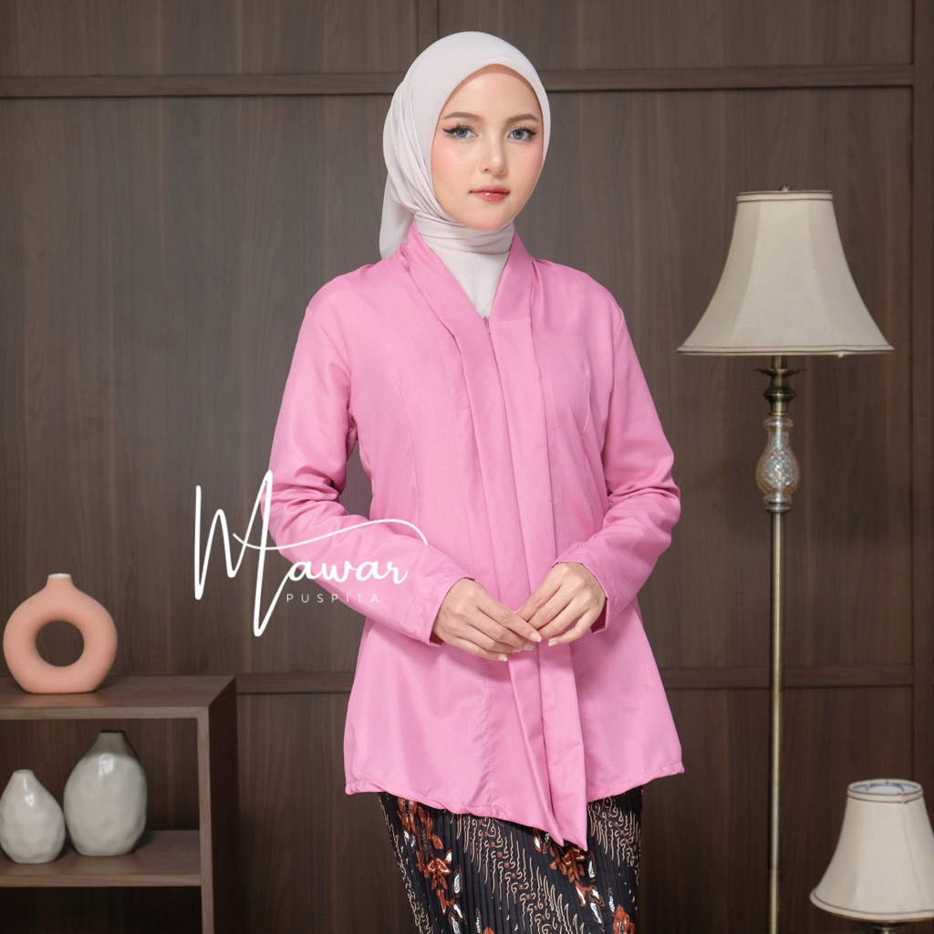 Kebaya Kartini Polos Katun Modern Premium