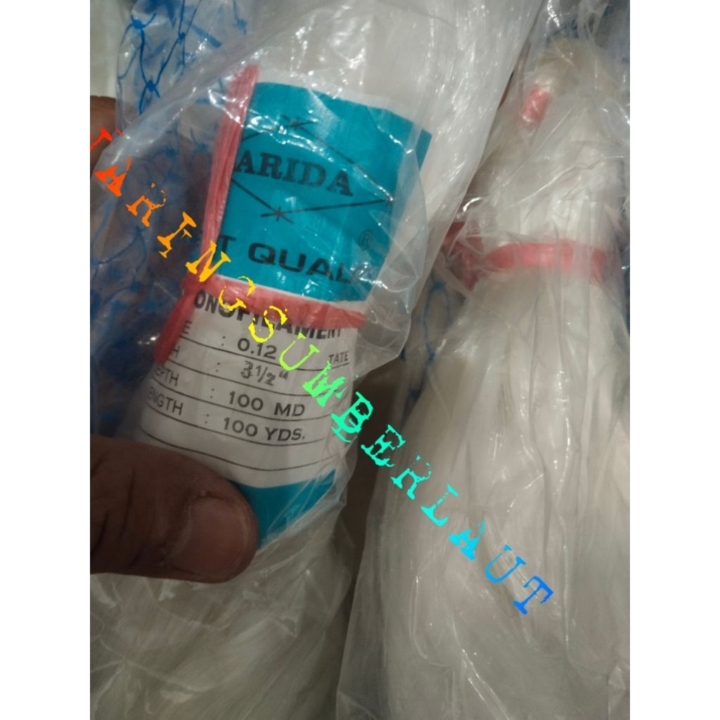 jaring ikan ARIDA 3½ INCH 0.12 100MD/100YDS TATE / MATA MELINTANG