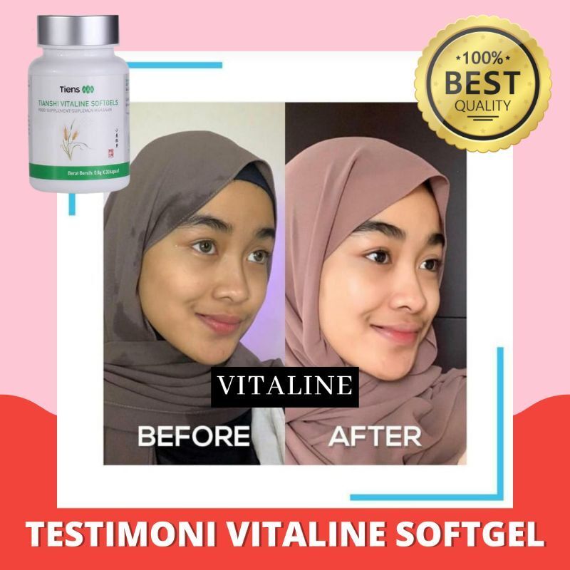 {TERLARIS} Vitaline softgel tiens pemutih badan | pencerah kulit | pemutih seluruh tubuh | vitamin E