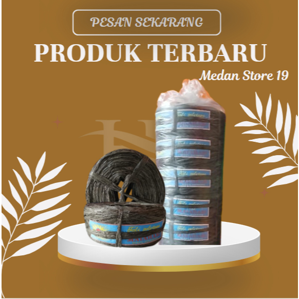 MS - Tali Plastik Rafiah Hitam / Tali Plastik Hitam / Tali Plastik Murah