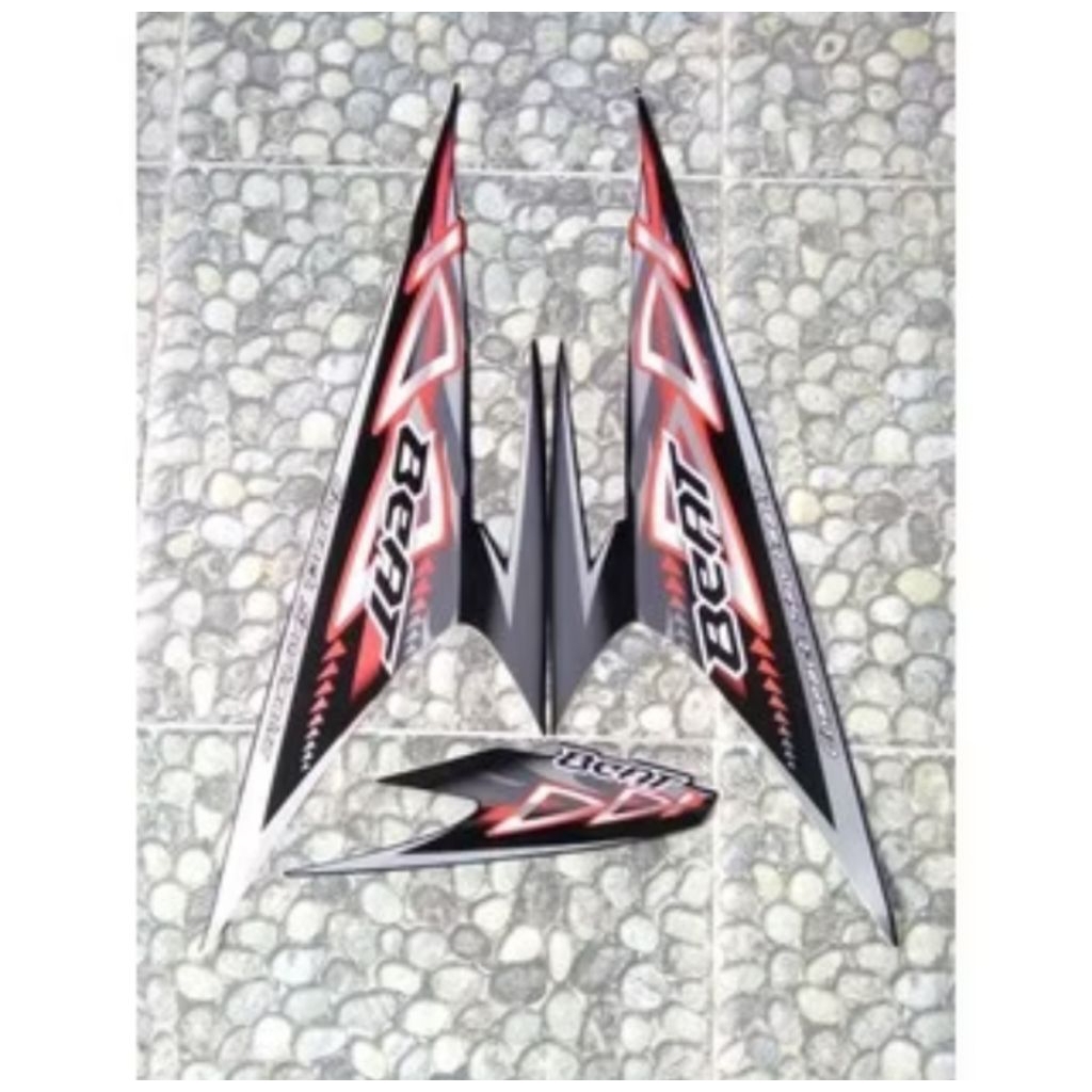 striping honda beat karbu hitam