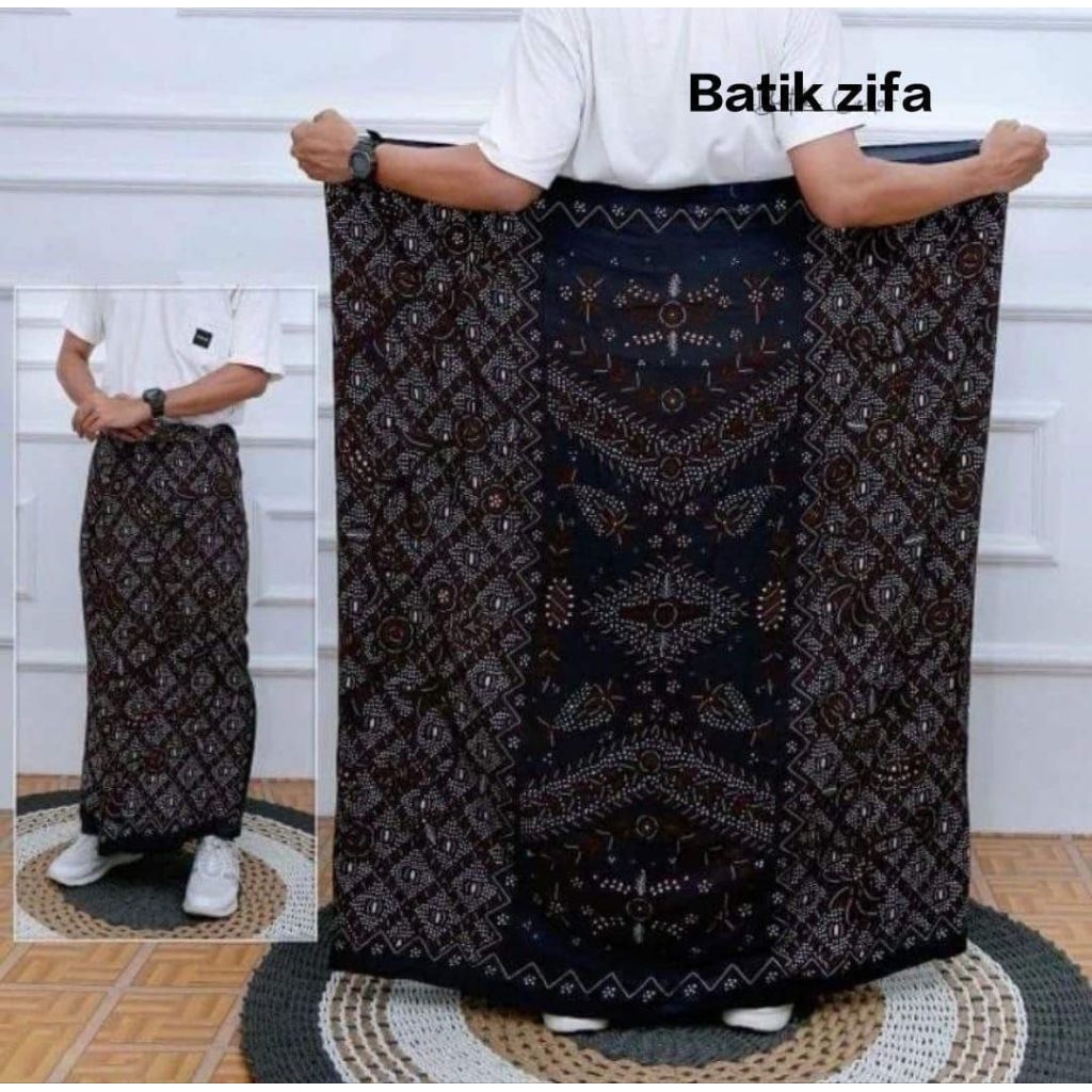 sarung batik/sidomukti hitam polimicro premium