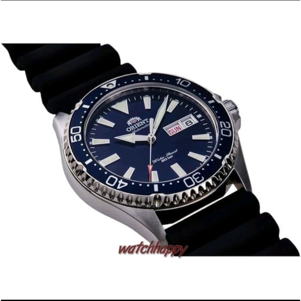 ORIENT 100 % ORIGINAL RA-AA0006L19B Mako 3 Rubber Shappire RA-AA0006L