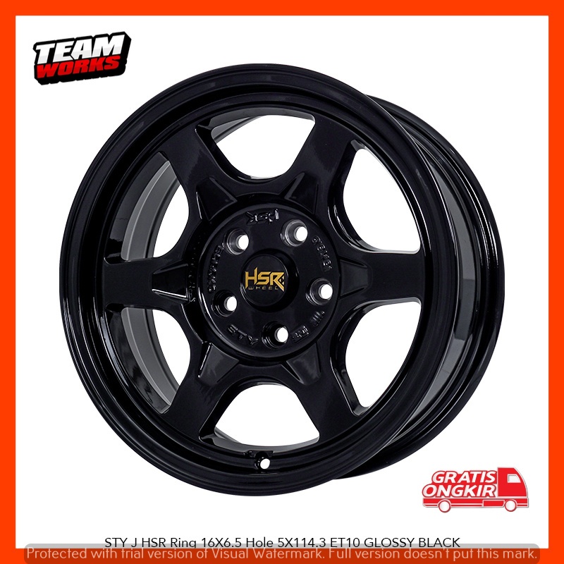 VELG MOBIL MODEL TE37 RING16 GLOSSY BLACK UNTUK ERTIGA EXPANDER GRANDMAX HSR STY LEBAR6,5 PELEK R16