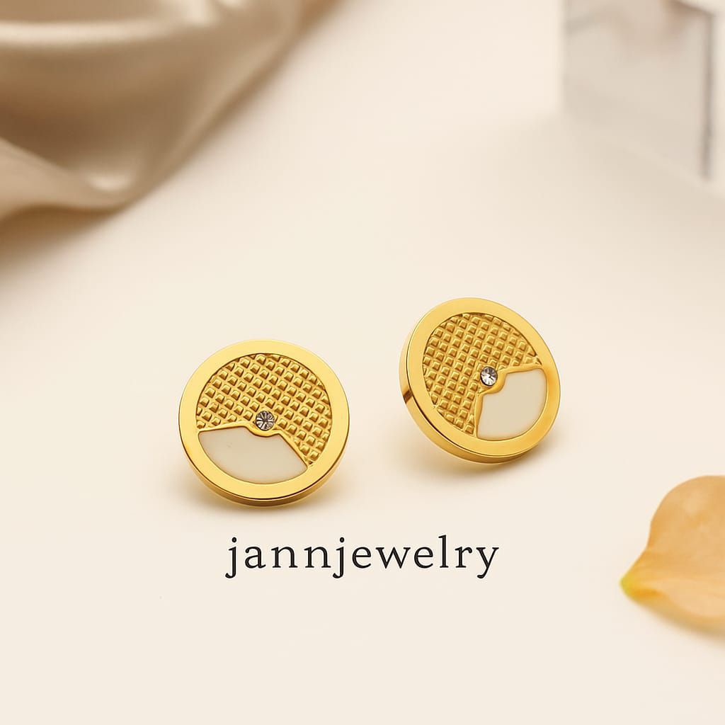 Anting titanium asli giwang anti karat tidak alergi