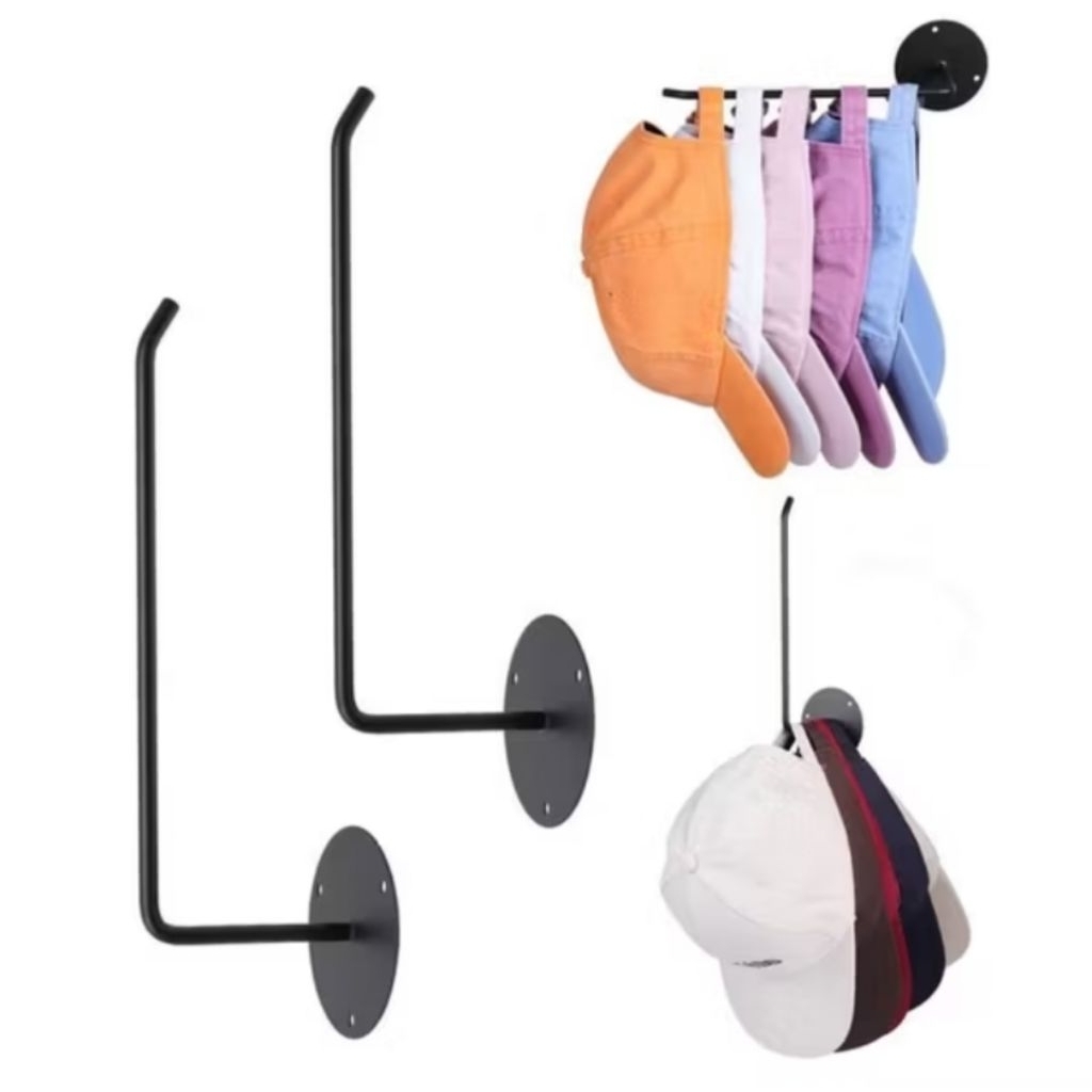 tempat gantungan topi dinding display topi dinding asestic