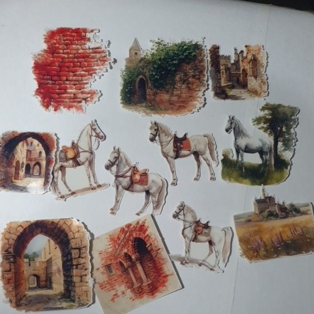 

ARTDOESWORK Medieval set 3 sticker gloss transparant