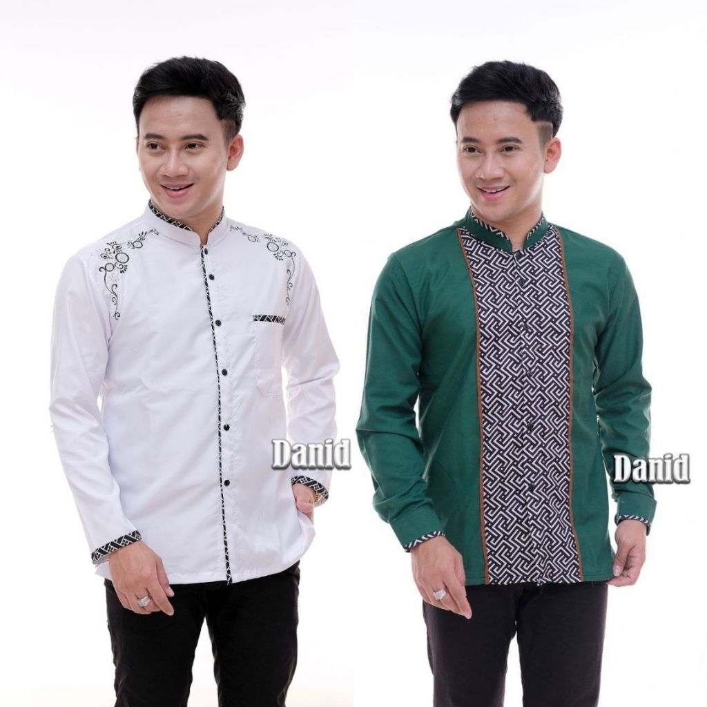 Kemeja Batik Pria Lengan Panjang Kemeja Bordir Seragam Kerja Seragam Kantor Seragam Hotel Seragam Ha