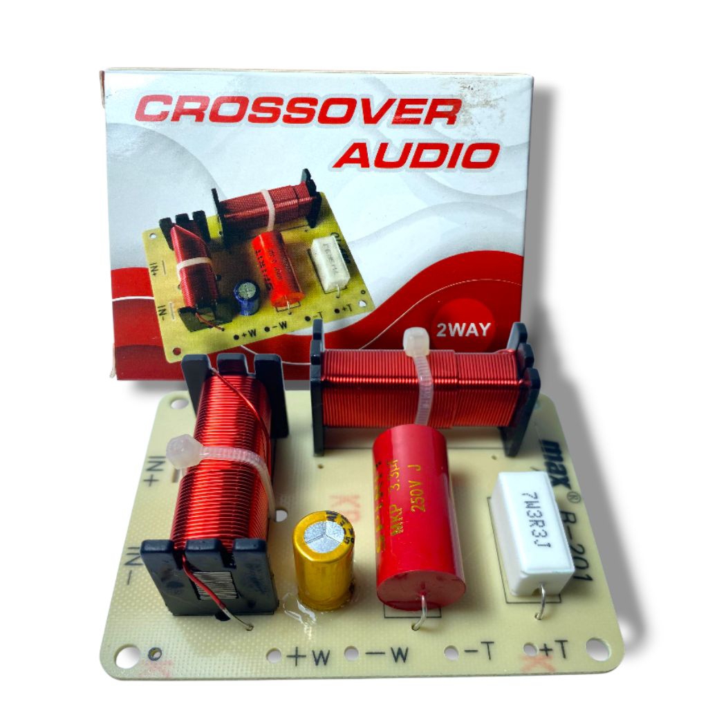 CROSSOVER PASIF 2 WAY B-201 CROSSOVER AUDIO 2 WAY PASIF B-201 Kit Crossover / Cross Over Pasif 2Way 