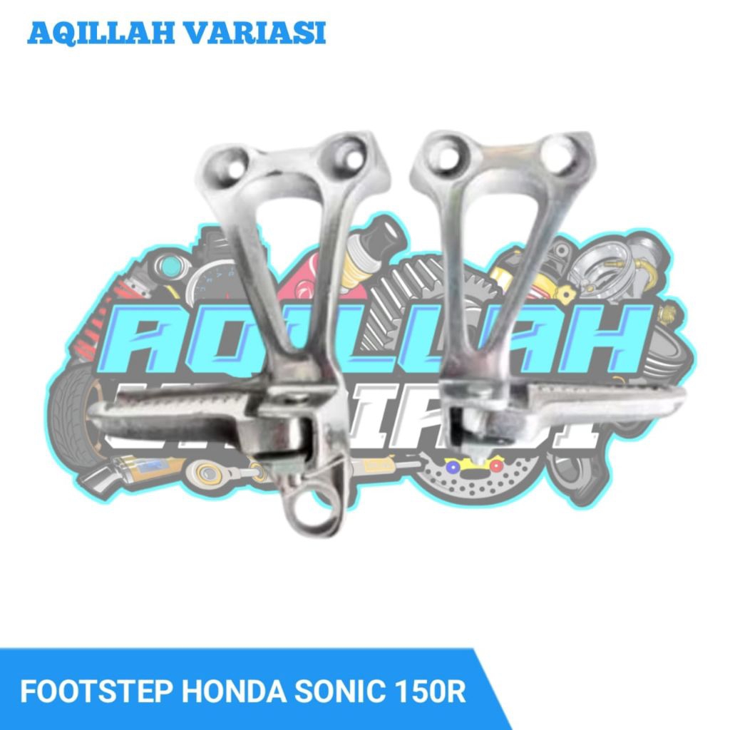 Postep Sonic 150R Step Sonic Footstep Sonic Belakang Satu Set Varian Warna Silver Polish PNP Untuk M