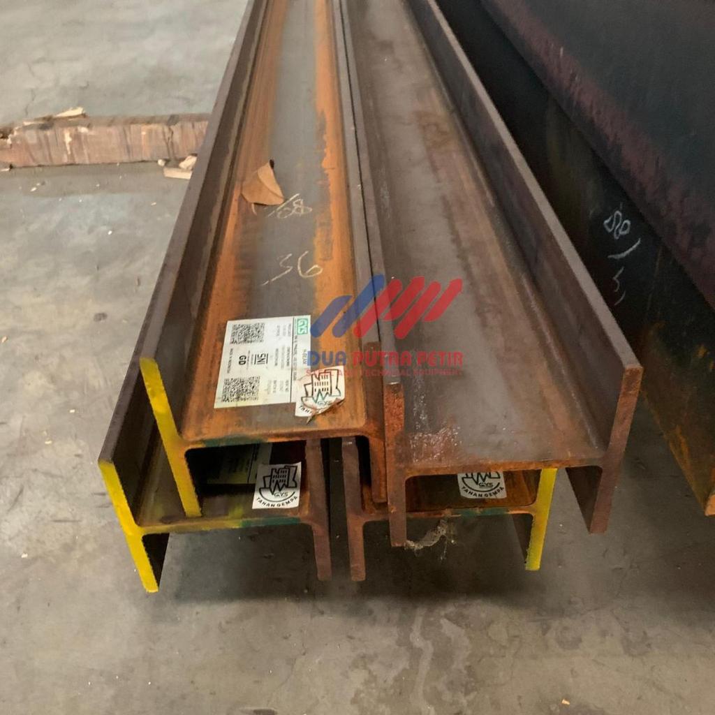 Besi Gunung Garuda (GG) H Beam 350 x 350 x 12 x 19 mm 12 m Besi H Beam 350 Panjang 12 m Berat 1.644k