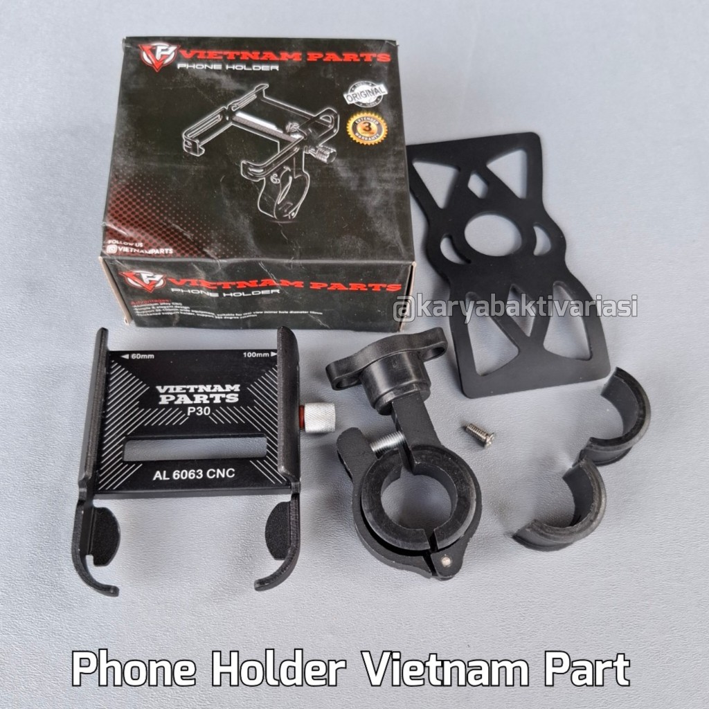 PHONE HOLDER GUB P30 ALUMINIUM ALLOY MERAH