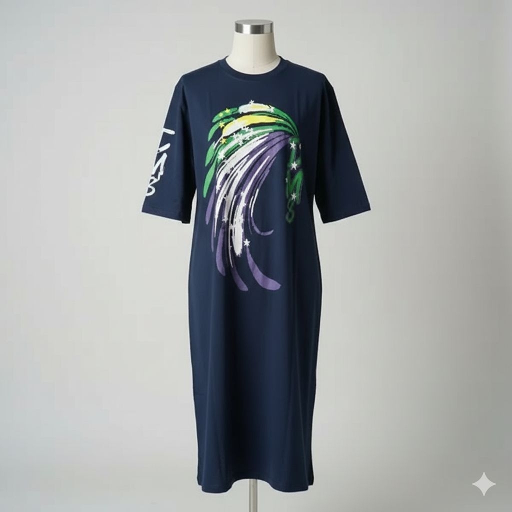 Long Tunik Kaos / Midi Dress Kaos / Tunik Kaos Viral Oversize