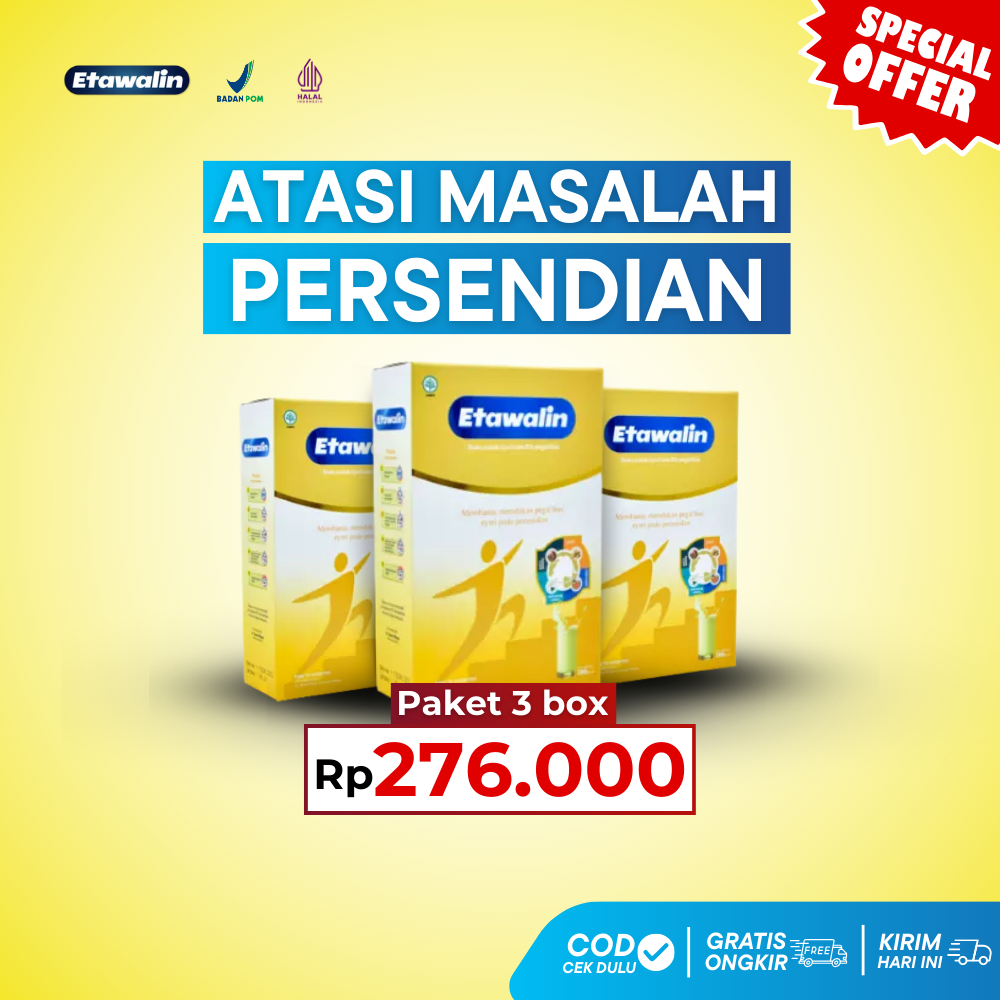 

Etawalin Susu Kambing Etawa Solusi Nyeri Sendi Cegah Radang Sendi Kesemutan 3 box