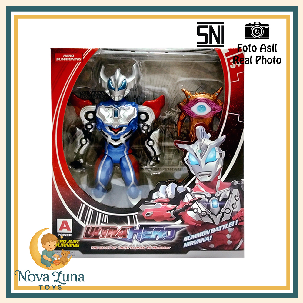 NovaLuna Mainan Anak Robot Ultraman + Monster Ultra Hero Geed Zero HF111-1