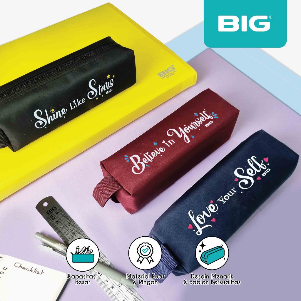 

BIG Kotak Pensil/ Tempat Pensil/ Pencil Case Self Love/ Motivasi/ Kata-Kata/ Penyemangat PF-022