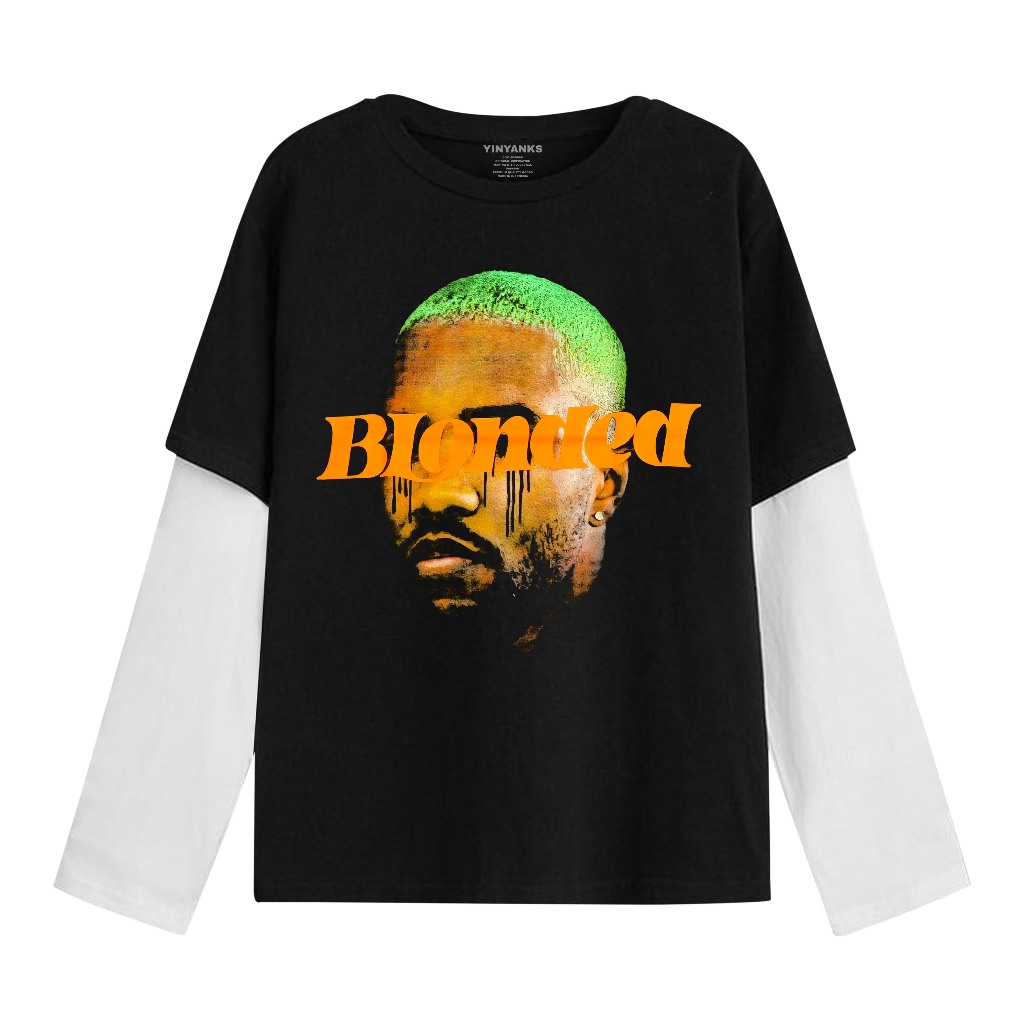 LDS Clothing T-shirt Double layer Blonded long sleeve kaos pria wanita