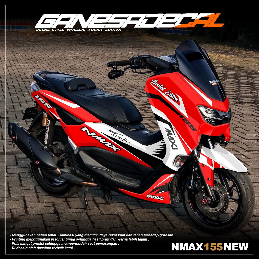 Decal Stiker Nmax 155 New Fullbody Tahun 2020 2021 2022 2023 Terlaris -  Decal Sticker Nmax 155 Conn