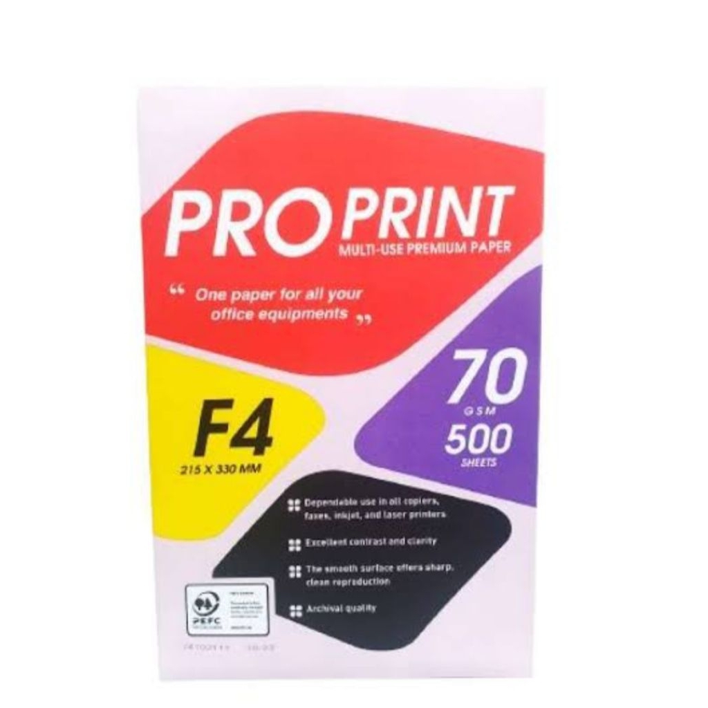 

kertas PROprint TJIWI KIMIA F4 per BOX isi 5RIM