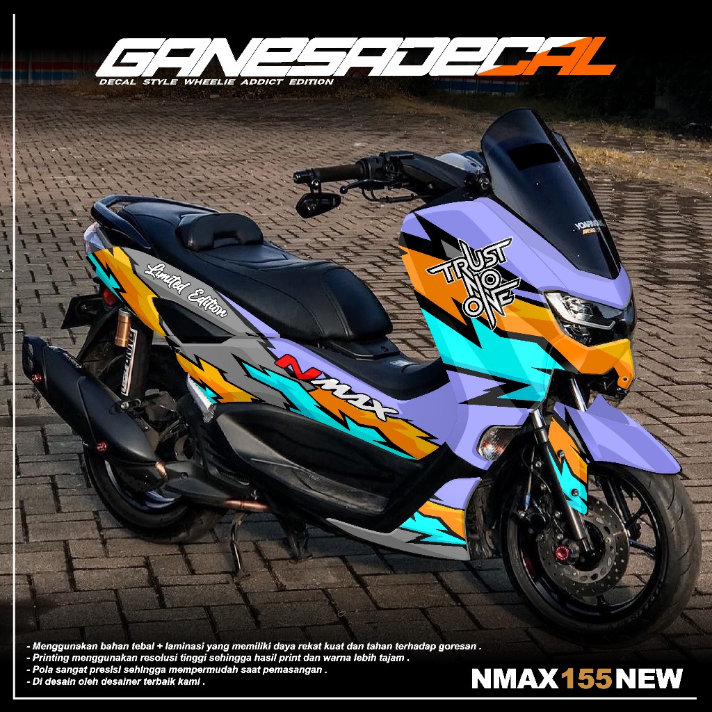 Decal Stiker Nmax 155 New Fullbody Tahun 2020 2021 2022 2023 Terlaris -  Decal Sticker Nmax 155 Conn