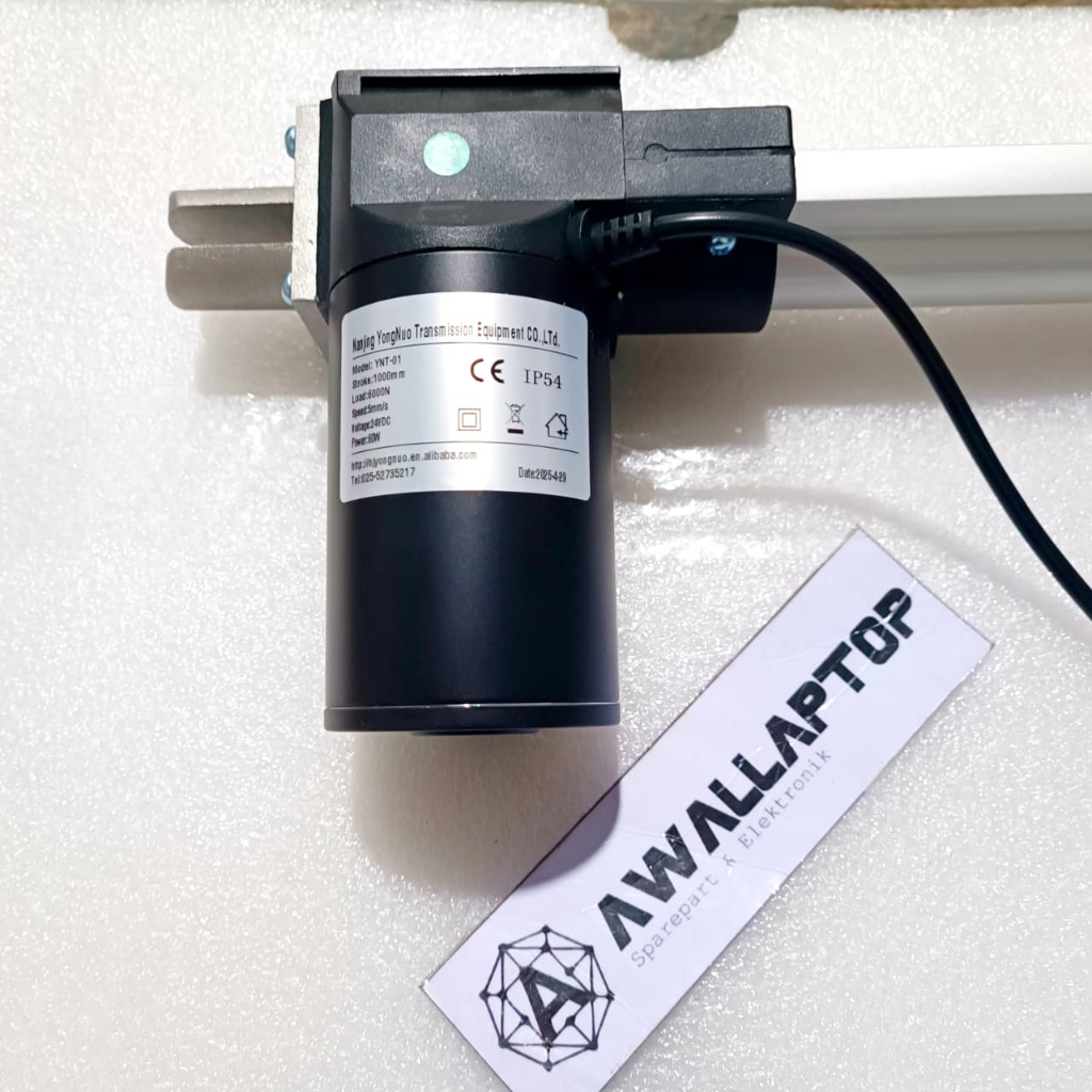 motor linear actuator aktuator 1000mm 100cm 1m 24v 60W 6000N