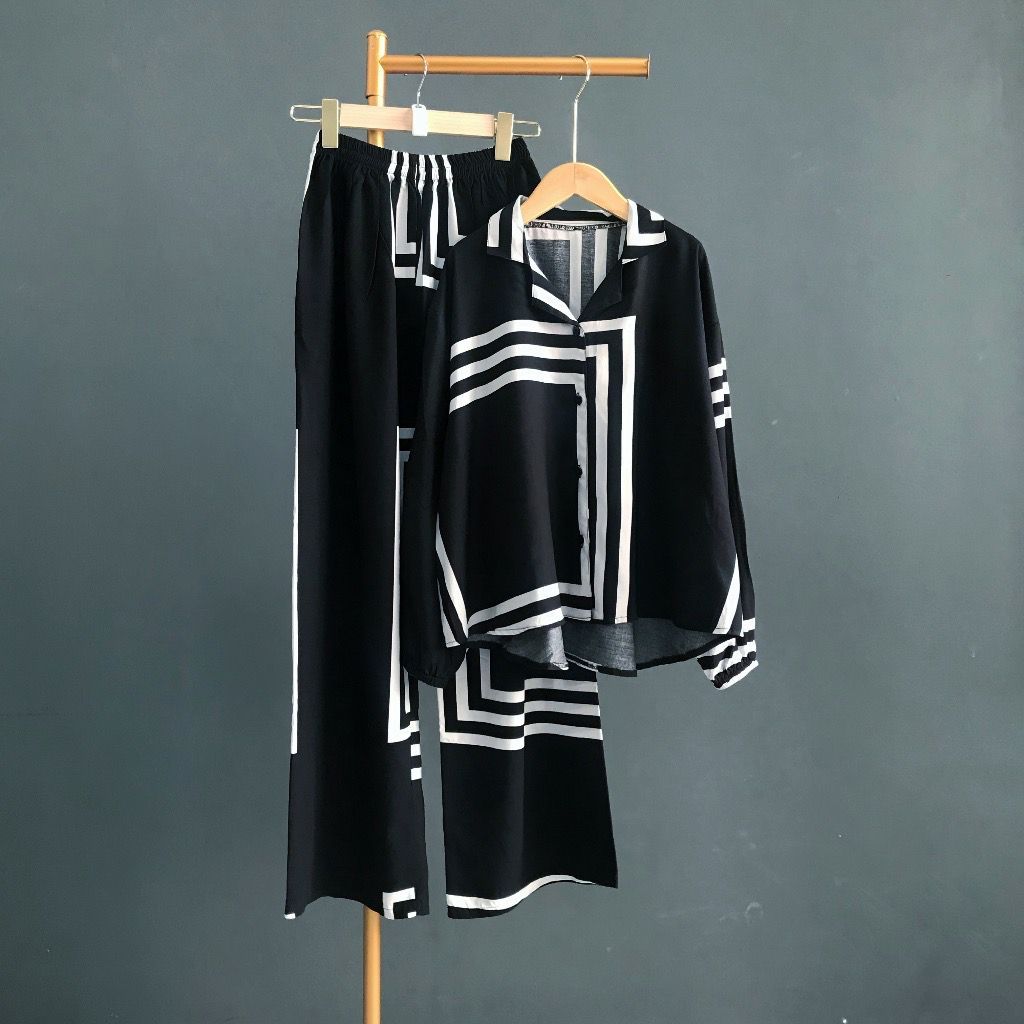 stelan wanita rayon terbaru/ one set kekinian/ One set Wanita /Setelan wanita Jumbo/ setcel rayon