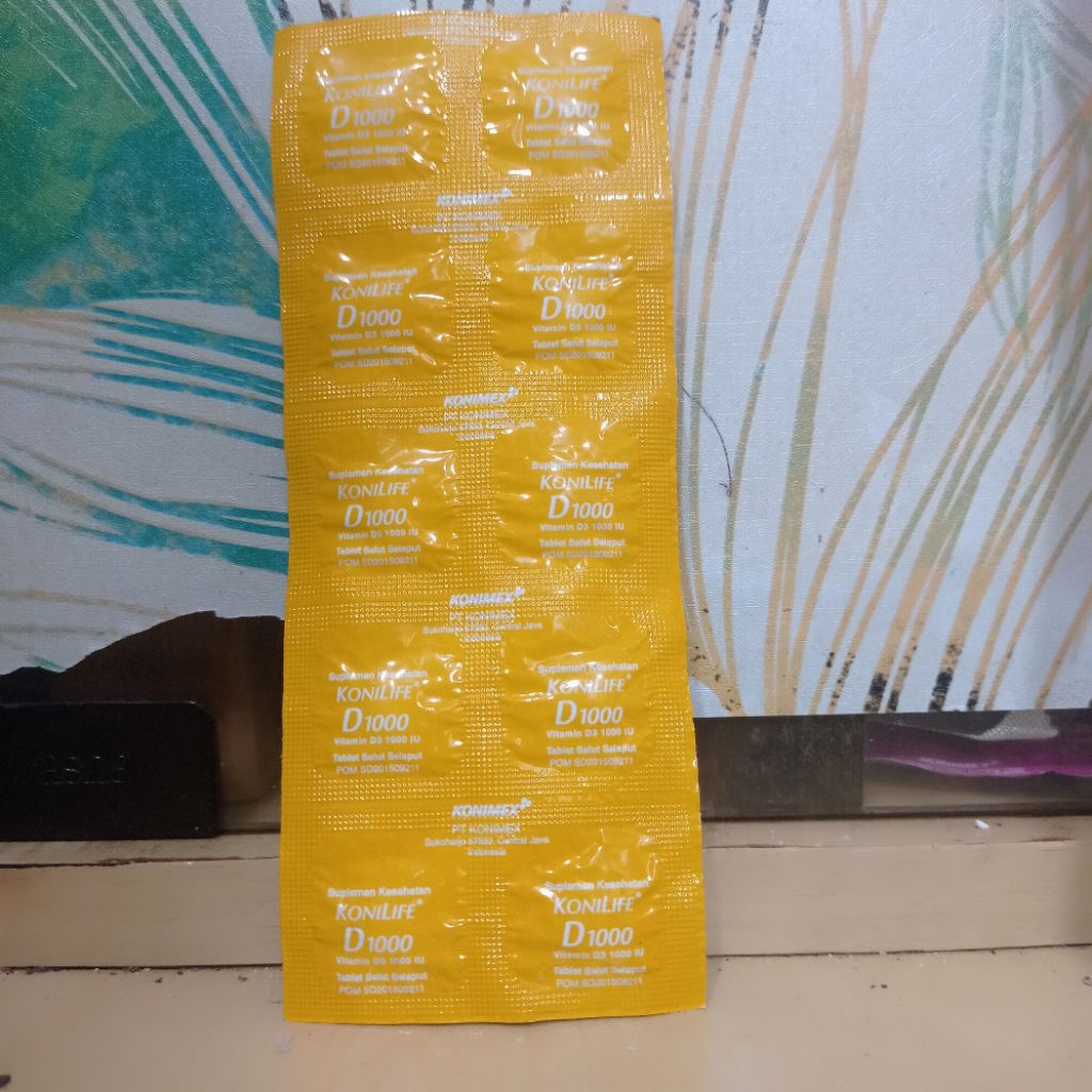 konilife 1000 iu Vitamin D3 1000 iu 10 tablet strip