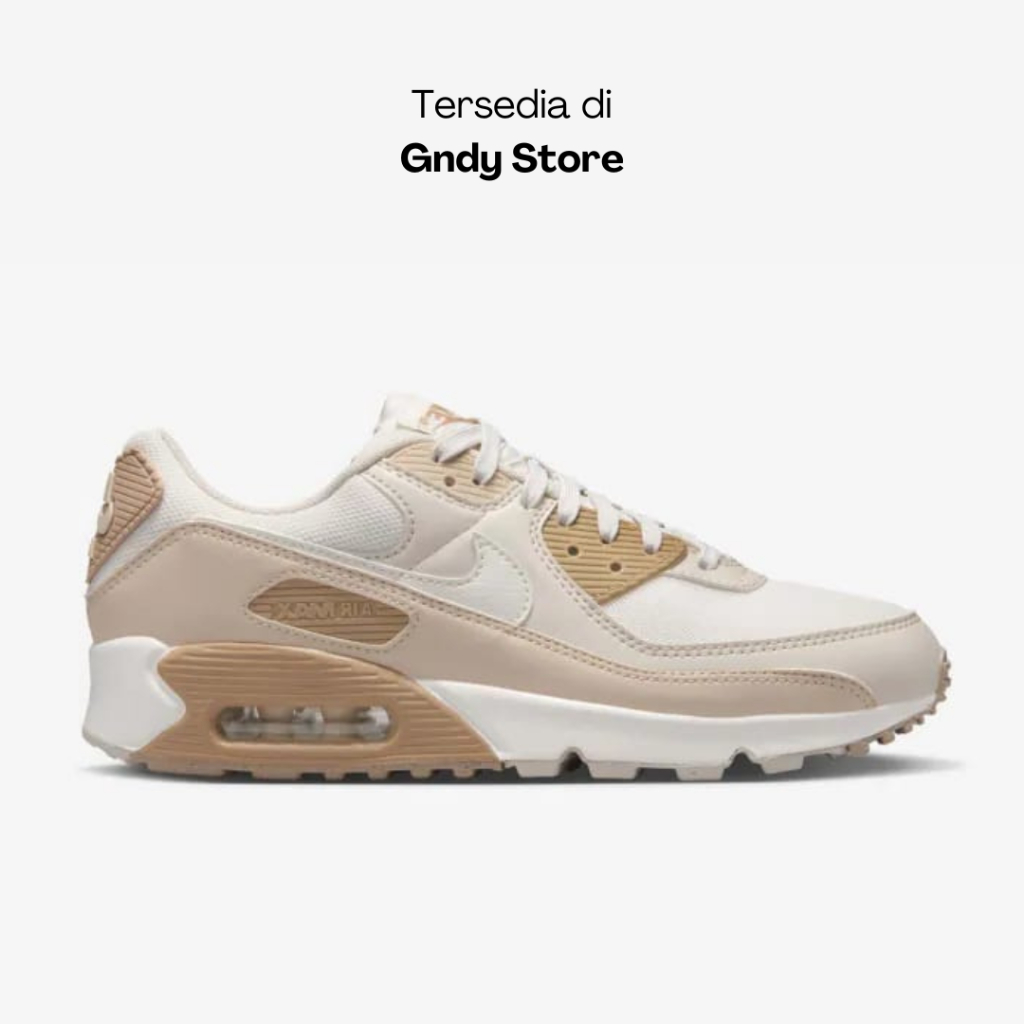 Sepatu Sneakers Wanita Air Max 90 Phantom Sail Sand Drift DH8010 004 Women