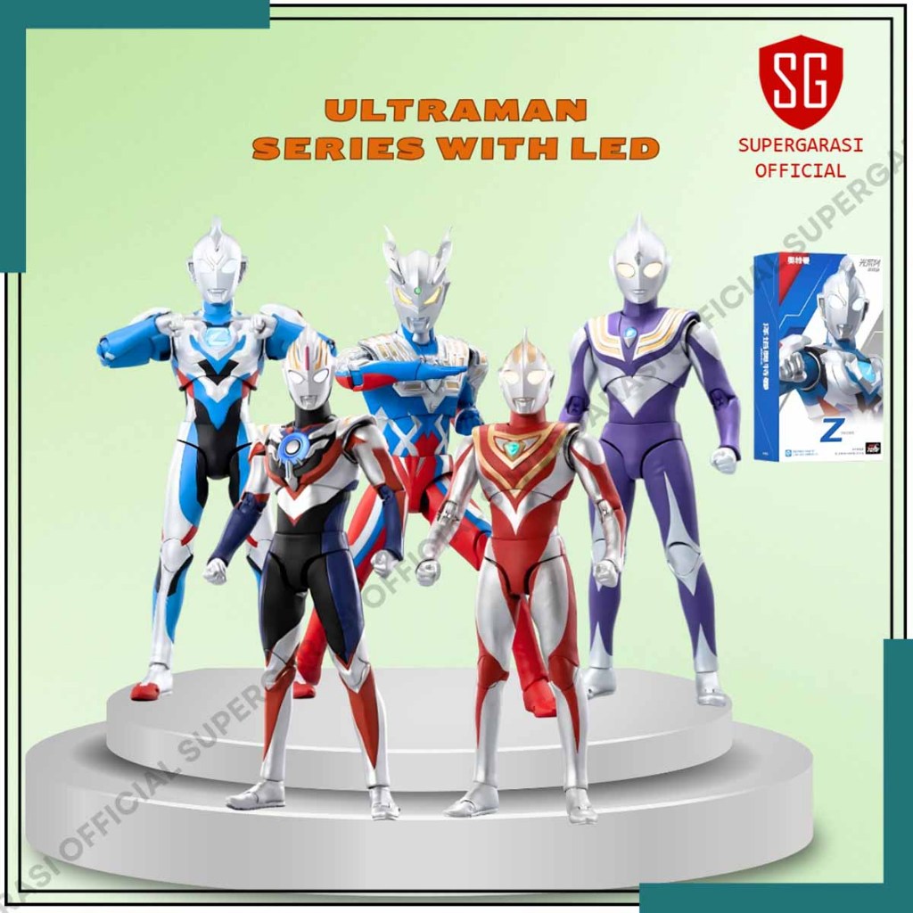 Ultraman Gaia Orb Zero Zeta Tiga Zd toys Action Figure Mainan pajangan ada stand base
