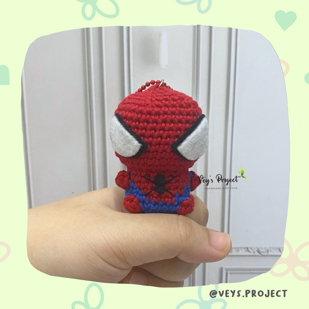 Gantungan Kunci Rajut Spiderman || Spiderman Keychain