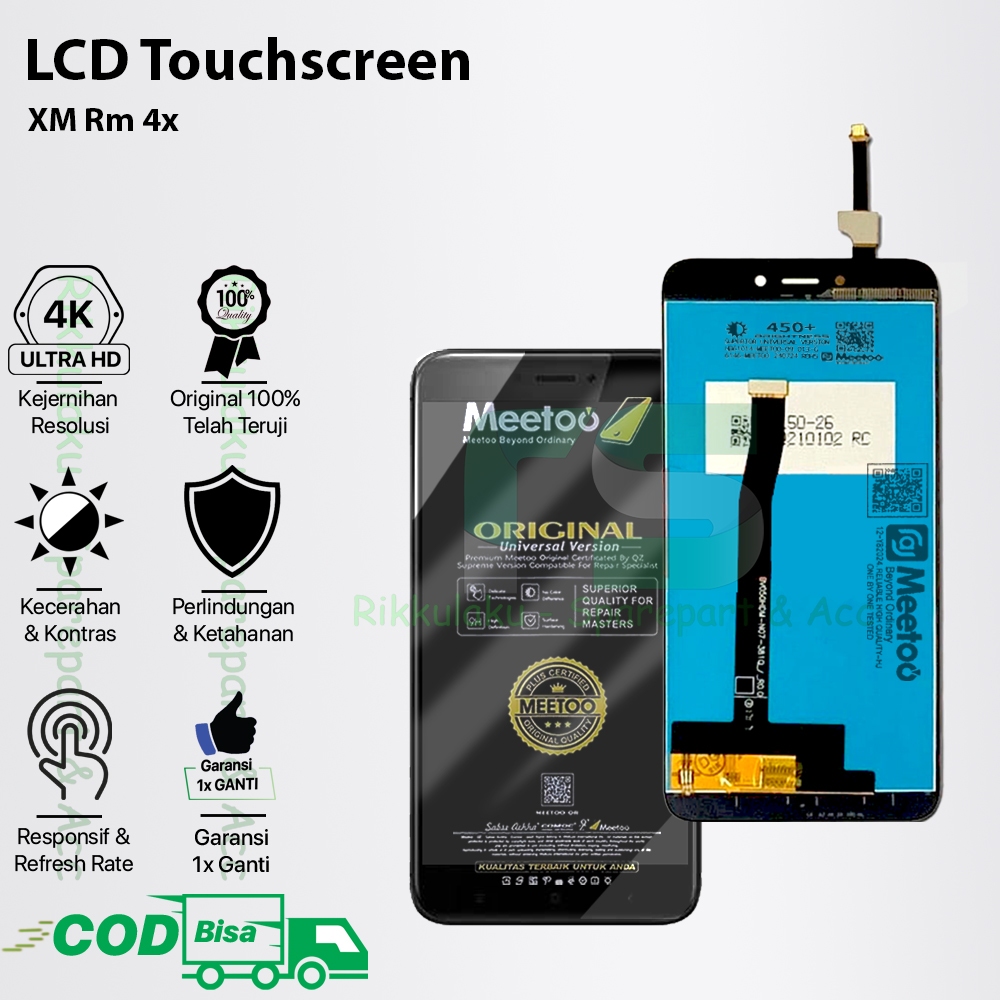 LCD Touchscreen Redmi 4X Original 100% Fullset