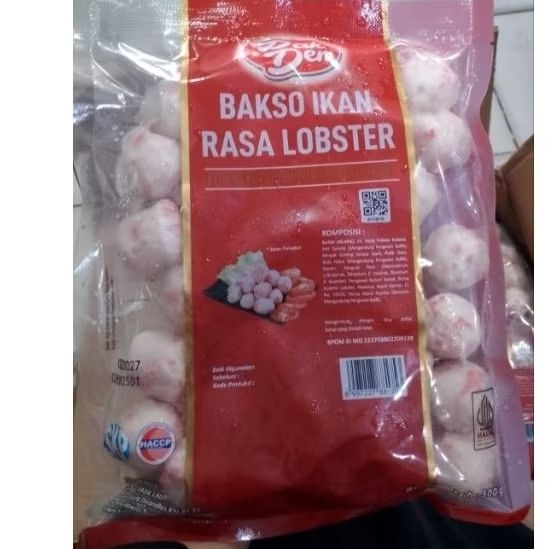 

Pak Den baso ikan rasa lobster 500g