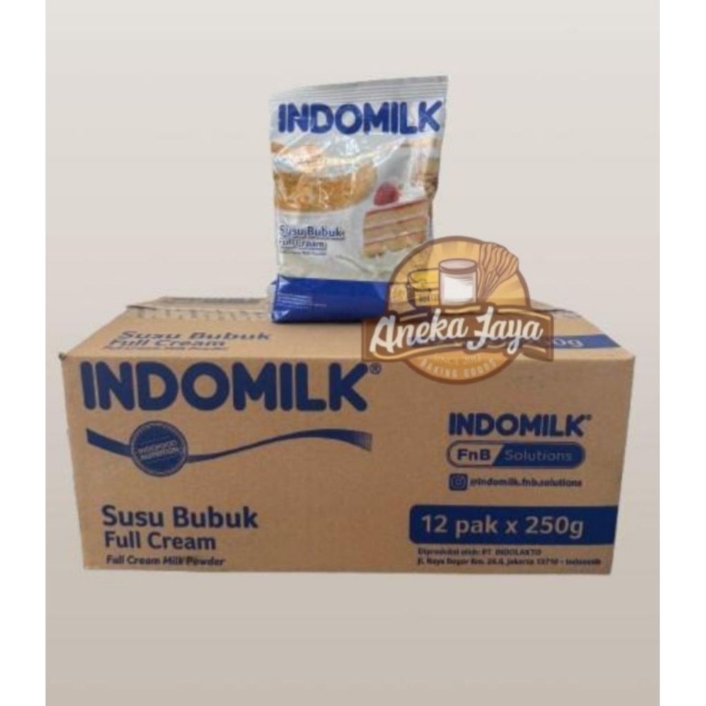

INDOMILK SUSU BUBUK FULL CREAM 1 KARTON (250 grx12 pack)
