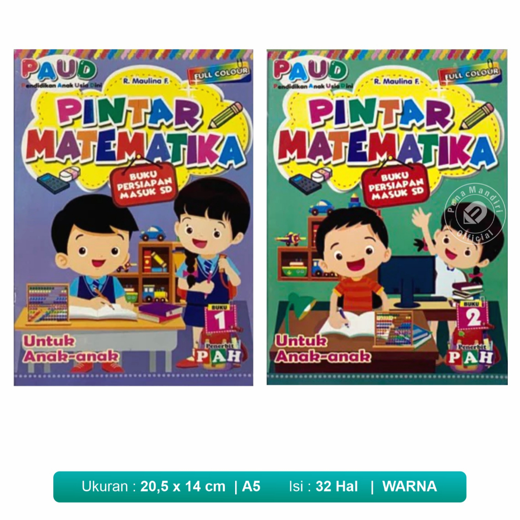 Buku Paud Pintar Matematika - Belajar Berhitung Persiapan Mauk SD PAH