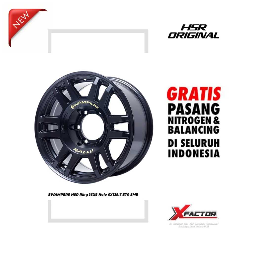 VELG MOBIL R16 HSR SWAMPERS HSR R16X8 H 6X139,7 ET0 SMB