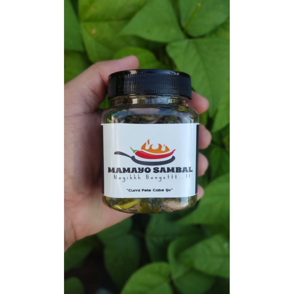 

Sambal Cumi Pete Cabe Ijo berat 200gr Halal dan Enak by Mamayo
