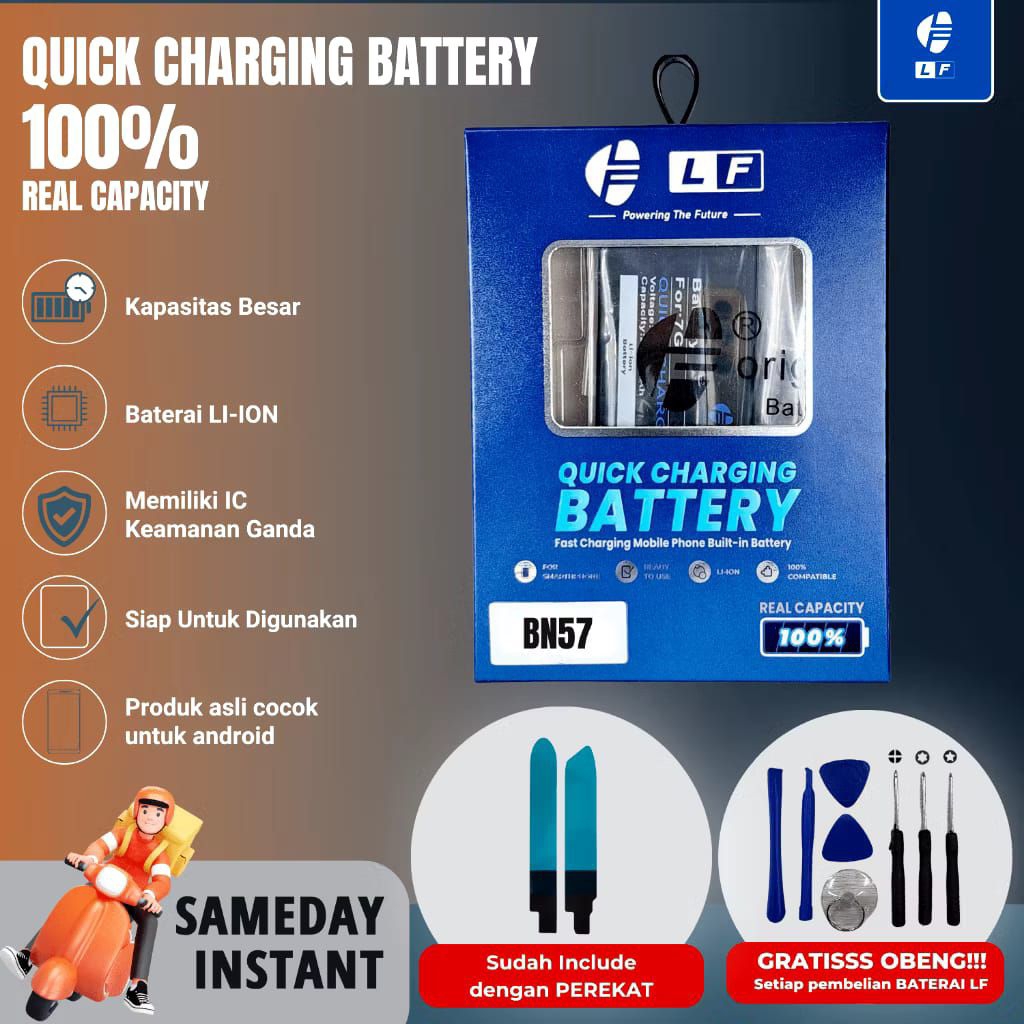 LF - Quick Charging Battery / Baterai Xiaomi BN57 - Pocophone X3 NFC / X3 Pro