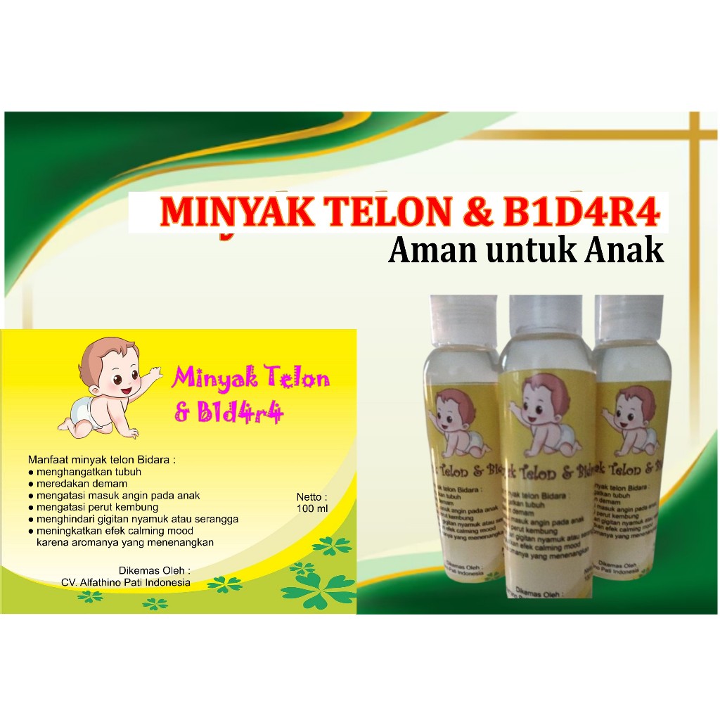 MINYAK TELON & BIDARA 100 ML I LEMBUT UNTUK SI BUAH HATI
