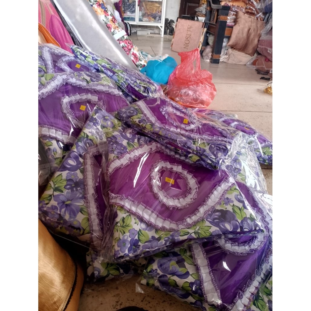 TAPLAK MEJA RUANG TAMU/TAPLAK MEJA MOTIF BUNGA/TAPLAK MEJA KAIN/TAPLAK  MEJA RUMBAI