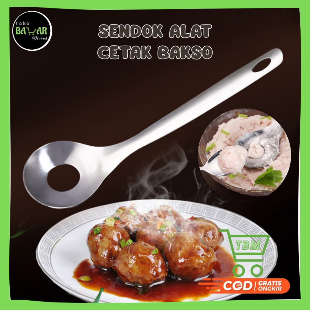 BZ SENDOK CETAK BAKSO / SENDOK BAKSO STAINLESS STEEL / ALAT PENCETAK BAKSO / SENDOK STAINLESS