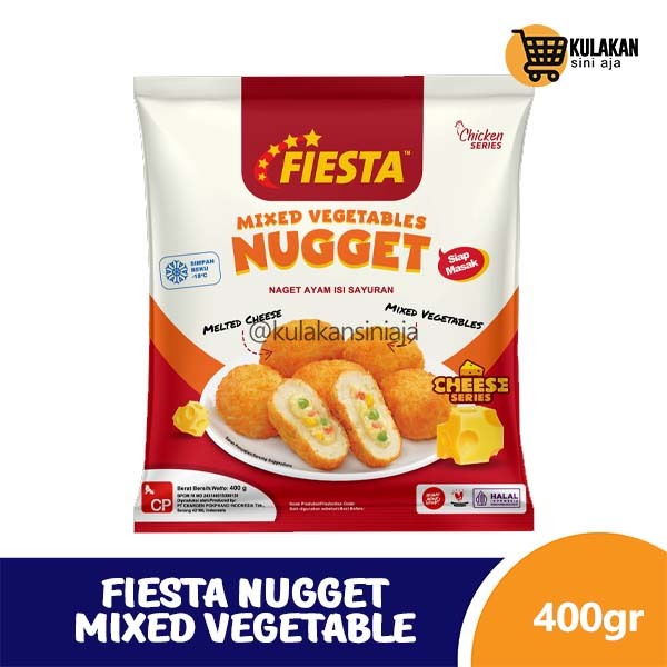 Fiesta Nugget Mixed Vegetable 400 Gram Nugget Ayam Isi Sayuran