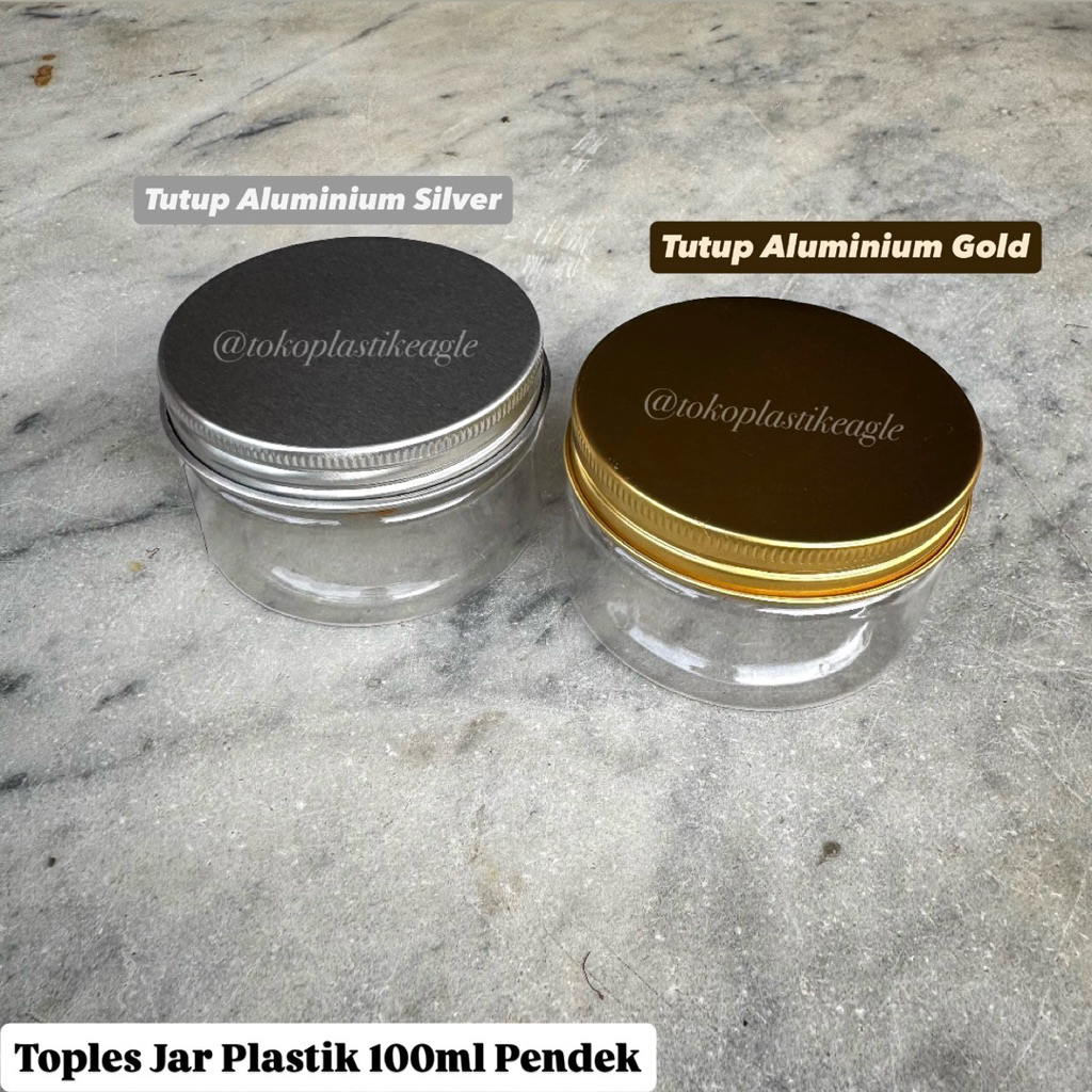 Toples Jar Plastik 100ml Pendek