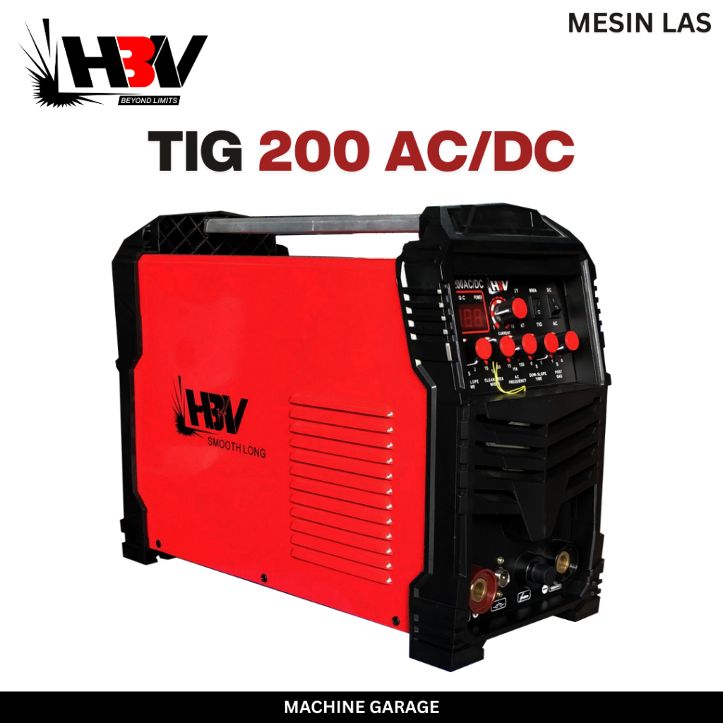 Mesin Las TIG Aluminium ACDC TIG 200 HBV